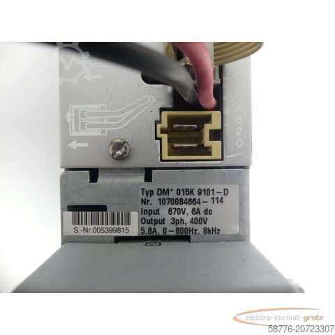 Componente Bosch Bosch DM 015K 9101-D Antriebsmodul Nr: 1070084664-114 SN: 005399815