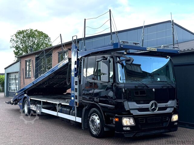 Car carrier van Mercedes-Benz Actros 1836 Rolfo Autotransporter 5 Lader Winch...