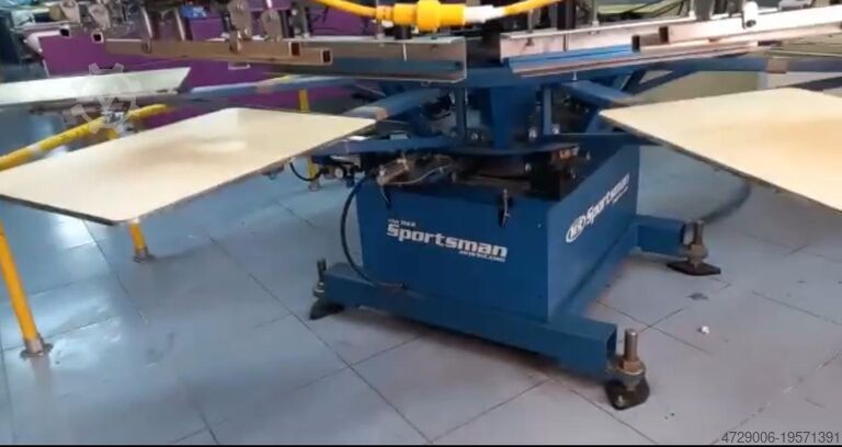 Automatische Textil-Siebdruckmaschine M&R Screen printing machinery Sportsman and Diamond Back