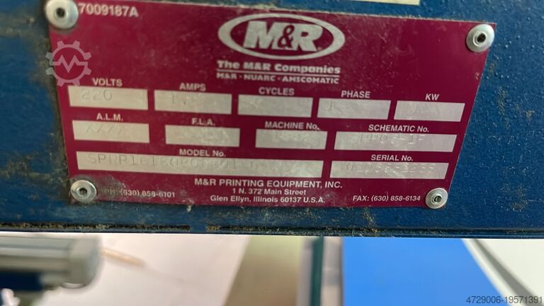Automatische Textil-Siebdruckmaschine M&R Screen printing machinery Sportsman and Diamond Back