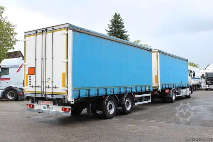 Nákladné auto s plochou korbou a plachtou MAN TGS 18.440 Plane Zug Schlafplatz AHK Retarder