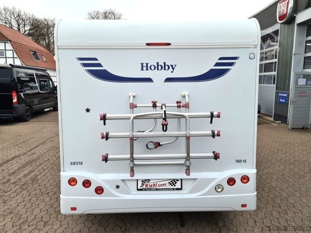 Polointegrovaný obytný vůz HOBBY Siesta T 60 SL *SAT + TV*CP+*Fahrradträger*