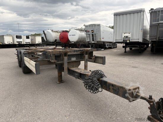 Swap chassis trailer KRONE ZZ/DC07 TANDEM-LAFETTE, STANDARD,   BPW-ACHSEN, HECKABSTüTZUNG