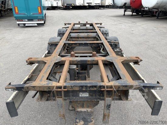 Swap chassis trailer KRONE ZZ/DC07 TANDEM-LAFETTE, STANDARD,   BPW-ACHSEN, HECKABSTüTZUNG