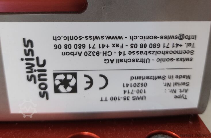 Ultrazvočni generator, varilne sonde Swiss Sonic Ultraschallschweissen