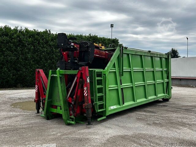 Contenedor de volteo  CONTAINER SCARRABILE USATO CON COPERCHIO E GRU