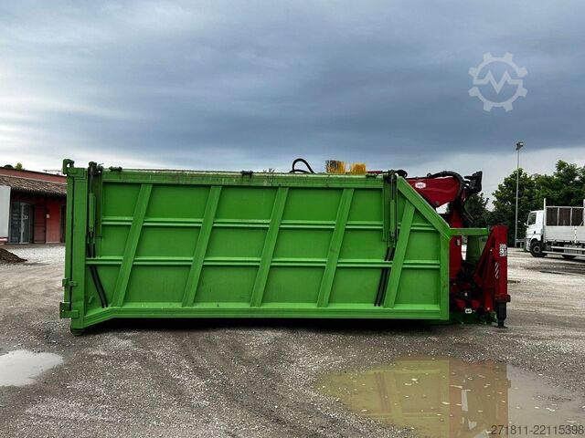 Contenedor de volteo  CONTAINER SCARRABILE USATO CON COPERCHIO E GRU