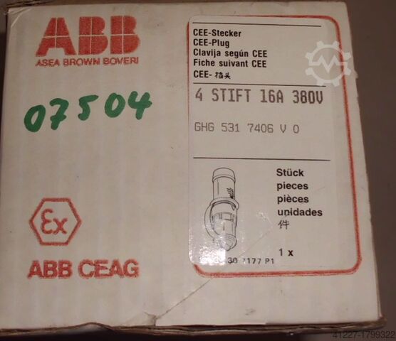 CEE plug EX protected ABB GHG 531 7406 V 0