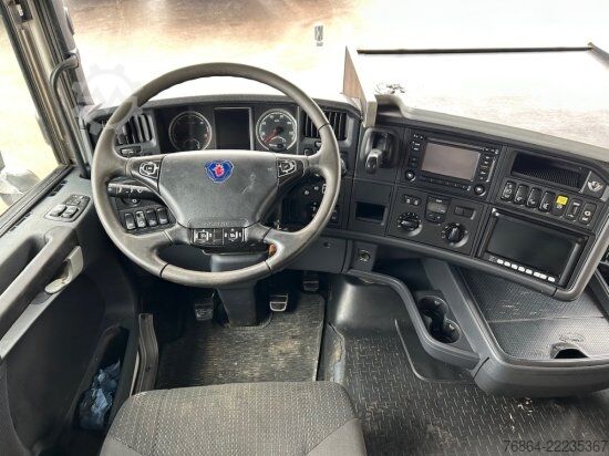 Billenő teherautó SCANIA R560CB 6X4 ZWEISEITENKIPPER MEILLER,  PALFINGER KRAN PK34002-SH, E5