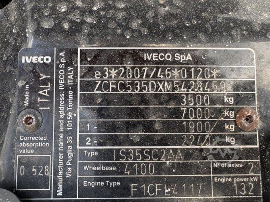 Dobozos furgon IVECO DAILY 35-160, IS35SC2AA KASTENWAGEN, L4H2 HEBEBüHNE, EURO 6