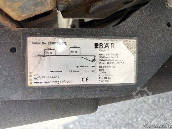 Dobozos furgon IVECO DAILY 35-160, IS35SC2AA KASTENWAGEN, L4H2 HEBEBüHNE, EURO 6