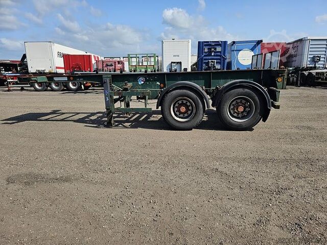 Gámaflutningar FLANDRIA 2 AXLE 20 FT CHASSIS STEEL SUSPENSION ROR DRUM