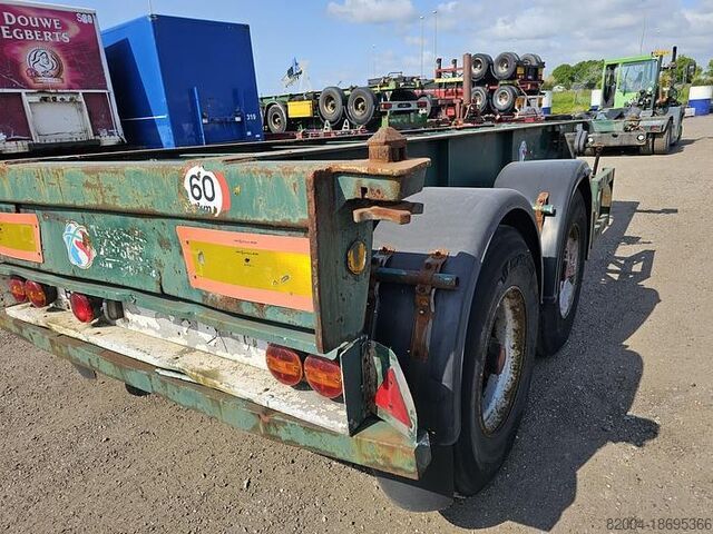 Transportasi kontainer FLANDRIA 2 AXLE 20 FT CHASSIS STEEL SUSPENSION ROR DRUM
