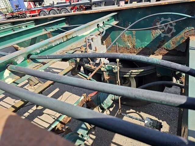 Transportasi kontainer FLANDRIA 2 AXLE 20 FT CHASSIS STEEL SUSPENSION ROR DRUM