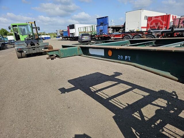Transportasi kontainer FLANDRIA 2 AXLE 20 FT CHASSIS STEEL SUSPENSION ROR DRUM