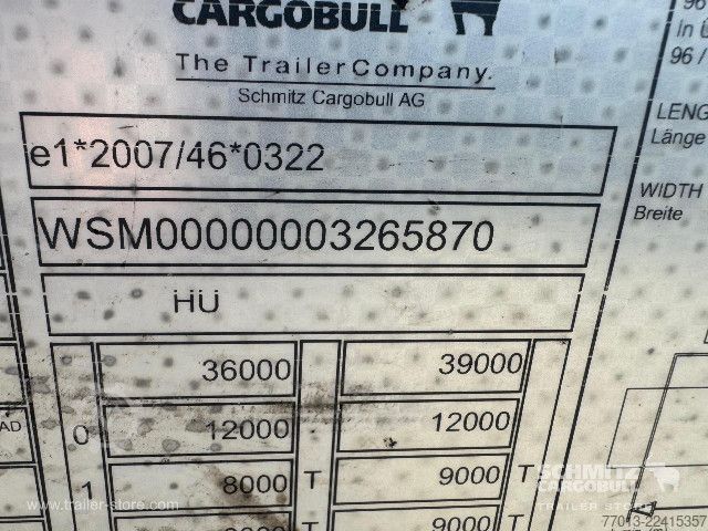 Semi-reboque aberto com lona Schmitz Cargobull Curtainsider Mega