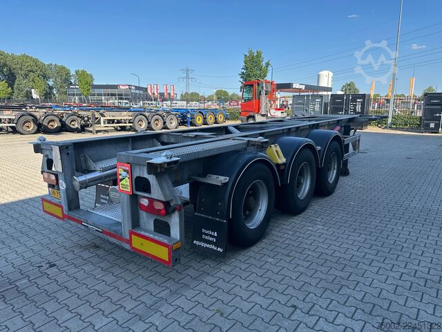 הובלת מכולות Van Hool 3-ASSIGE OPLEGGER 20FT/30FT ADR CHASSIS / galva...