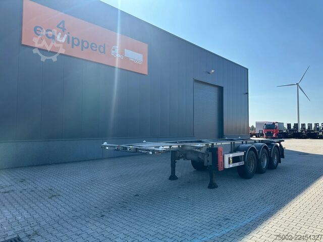 Transporte de contenedores Van Hool 3-ASSIGE OPLEGGER 20FT/30FT ADR CHASSIS / galva...