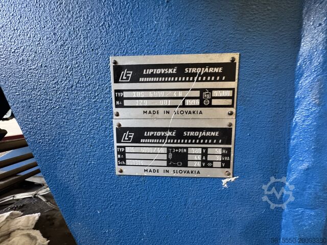 Hydraulické gilotínové nožnice Liptovské strojárne Haco