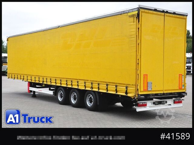 Semirremolque abierto con toldo Kässbohrer Mega Trailer, Code XL, Aluplank,