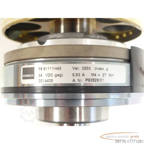 KUKA / Binder Motor KUKA / Binder KUKA Rotor m. Binder 86 61111H40 für 1FK7101-5AZ91-1ZZ9-Z  SN:YFX250747095003