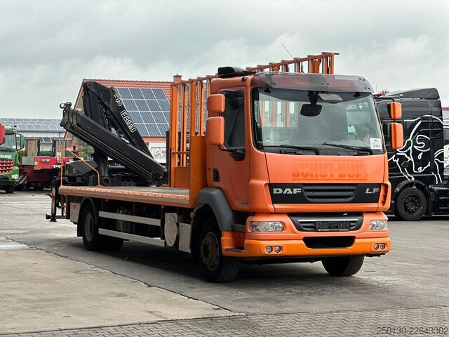 LKW mit Pritsche (offen) DAF LF 55.280 4x2 BL Pritsche mit FASSI LK & Glastr.