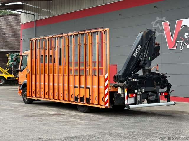 LKW mit Pritsche (offen) DAF LF 55.280 4x2 BL Pritsche mit FASSI LK & Glastr.