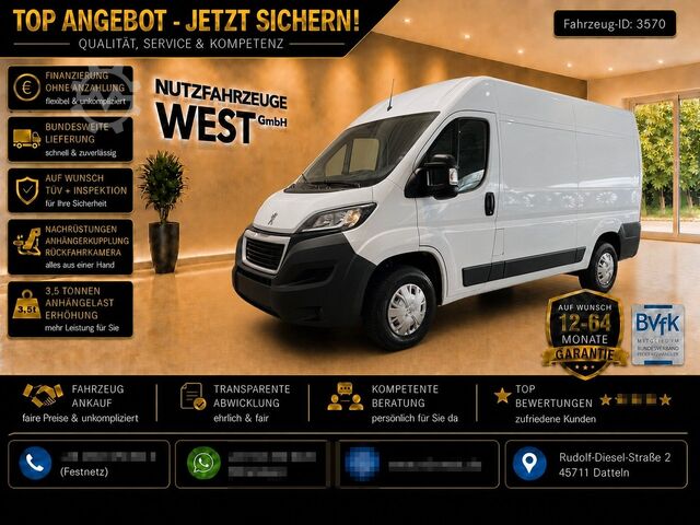 Hög tak skåpbil PEUGEOT Boxer HDI L2-H2*Hoch+Lang*Garantie*1.Hand*