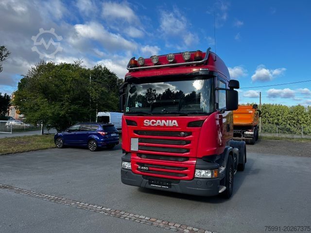 Standard dragbil SCANIA R450 Sattelzugmaschine mit Kipphydraulik