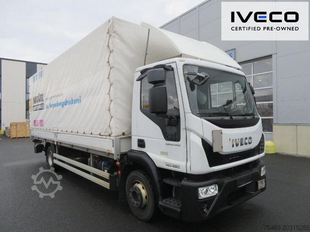 Nákladné auto s plochou korbou a plachtou IVECO ML140E28/PEVI_C