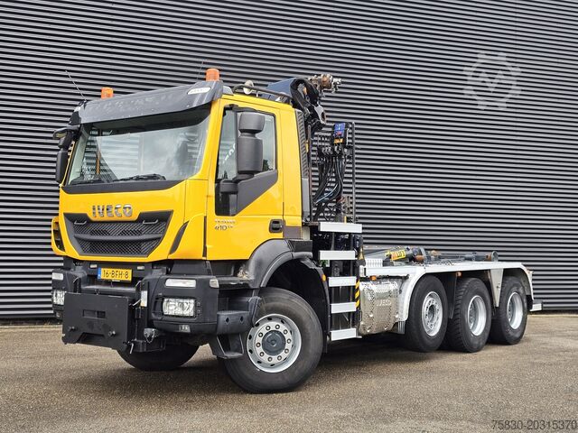 Hook arm system Iveco TRAKKER 380 8X6 / EURO 6 / CRANE + HOOKLIFT