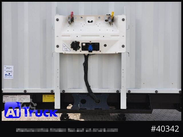 Open semitrailer with tarp KRONE SD Tautliner, Liftachse, Palettenkasten