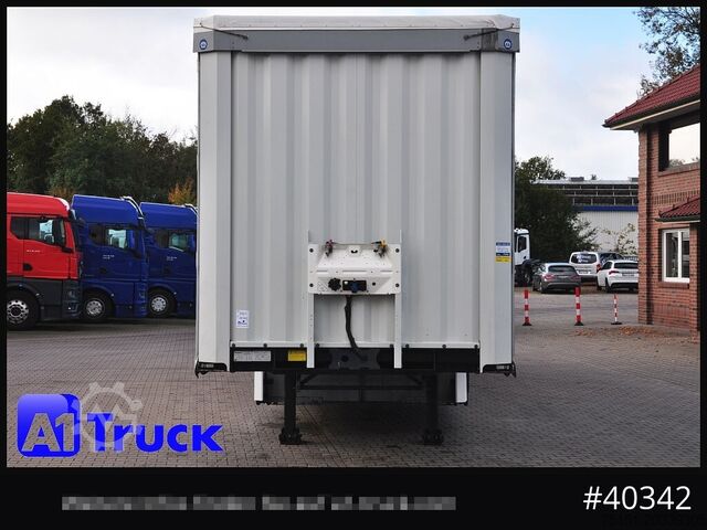 Open semitrailer with tarp KRONE SD Tautliner, Liftachse, Palettenkasten