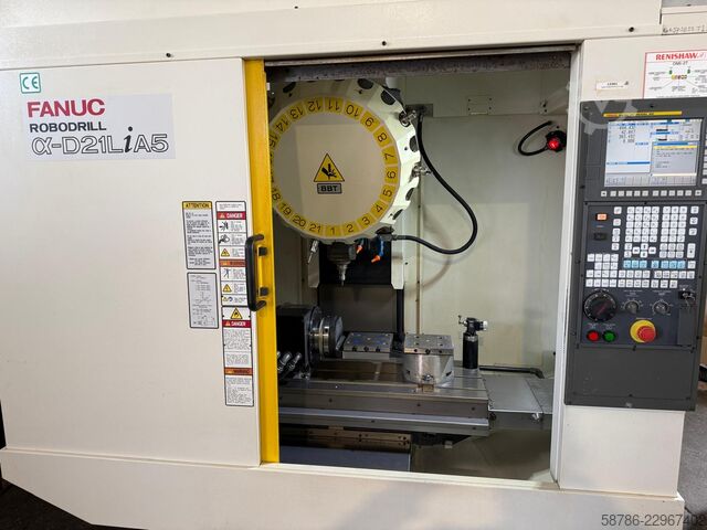 Pystytyöstökeskus Fanuc Robodrill Alpha D21LiA5