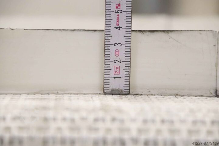 Cinta transportadora inclinada 12 m/min Edelstahl 5040 x 455 mm