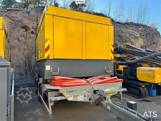 Kompresors Atlas Copco Y35 Air Compressor on Humbaur chassis.