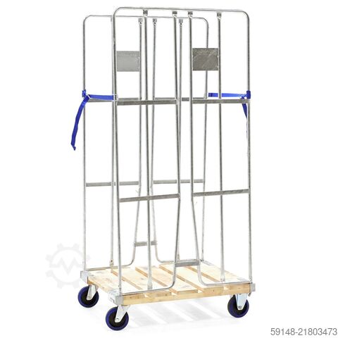 Contentores roll usados de 2 lados com paredes de aperto + 2 cintas de tensão em nylon, C: 800, L: 7 Kruizinga 1812HHB728017GB