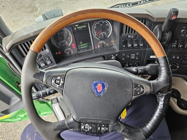 Camião porta-contentores de gancho SCANIA R560 LB8X4X4HSA JOAB Blatt/Luft Lenkt/Li