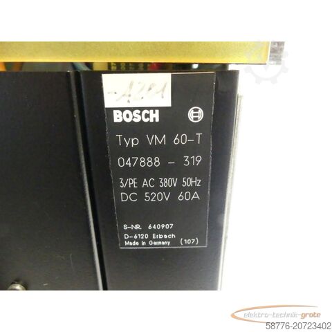 Componente Bosch Bosch VM 60-T /  Netzteil / Versorgungsmodul SN: 640907