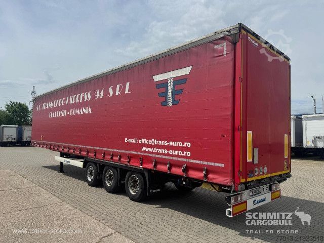 Auflieger mit Pritsche & Plane Krone Curtainsider Mega