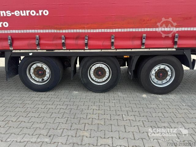 Auflieger mit Pritsche & Plane Krone Curtainsider Mega