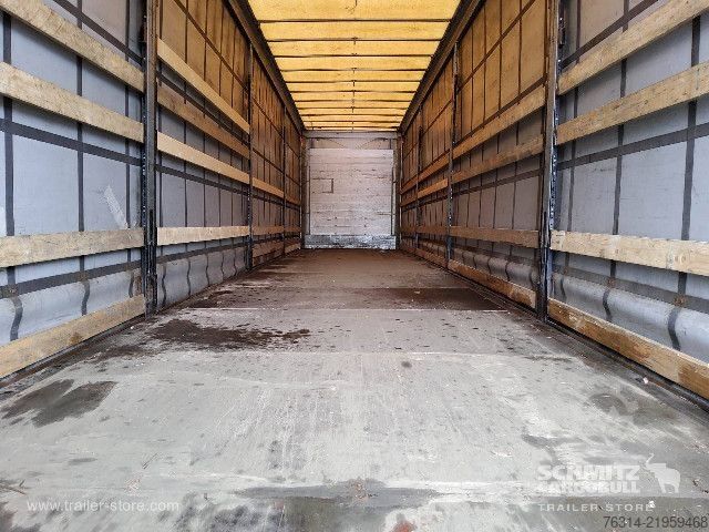 Open semitrailer with tarp Schmitz Cargobull Curtainsider Mega Getränke