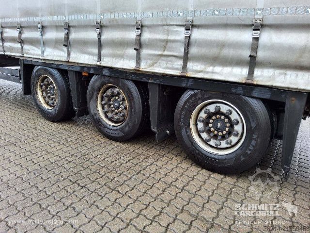 Open semitrailer with tarp Schmitz Cargobull Curtainsider Mega Getränke
