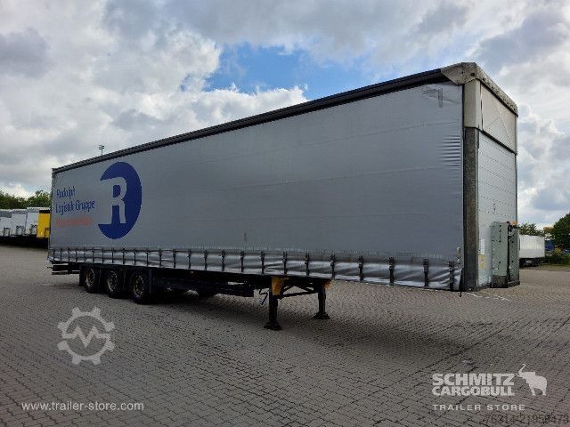 Open semitrailer with tarp Schmitz Cargobull Curtainsider Mega Getränke