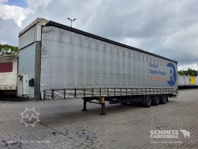 Open semitrailer with tarp Schmitz Cargobull Curtainsider Mega Getränke