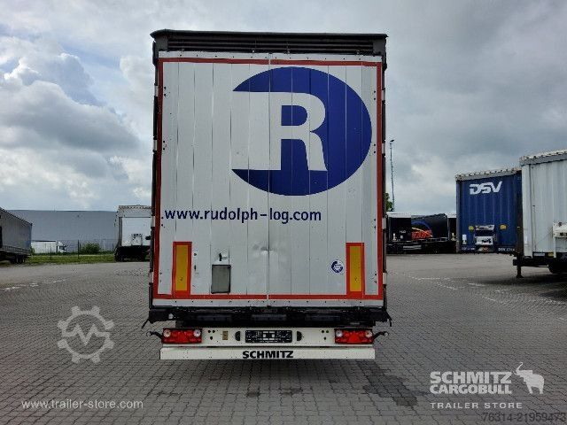 Open semitrailer with tarp Schmitz Cargobull Curtainsider Mega Getränke