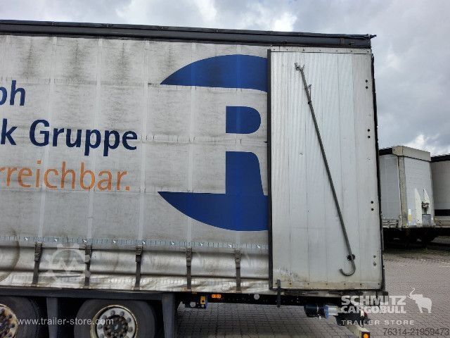 Open semitrailer with tarp Schmitz Cargobull Curtainsider Mega Getränke