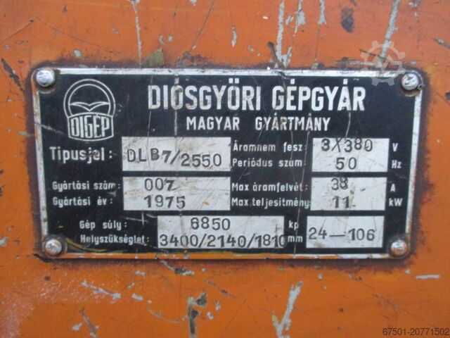 Guilhotina hidráulica DIGEP DLB 7/2550  (3390)