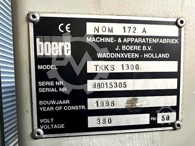 Šlifavimo linijos/šlifavimo įrenginiai Boere Elite TKKS + BKKS 1300 1996 Boere Elite TKKS + BKKS 1300