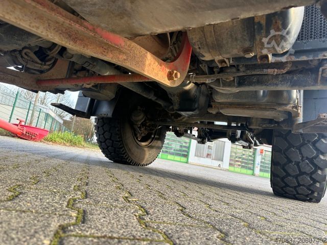 फ्लैटबेड ट्रक UNIMOG U 500 / Palfinger PK 23000 / Personenkorb/ Winde